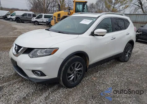 2015 Nissan Rogue Sl z USA, uszkodzony, nr VIN 5N1AT2MV1FC836318